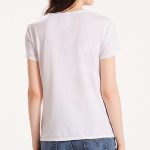 T Shirt Levi's ® femme perfect tee blanc logo batwing Levi's rouge