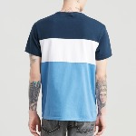 T Shirt Levis homme Colorblock Tee marine blanc et bleu