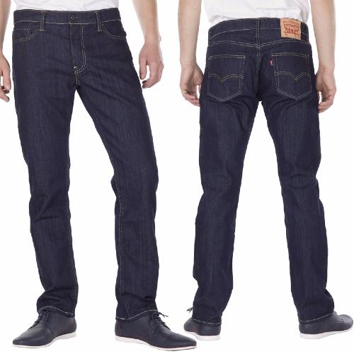 Jean Levis 504 délavage Worn Once coupe droite pour homme