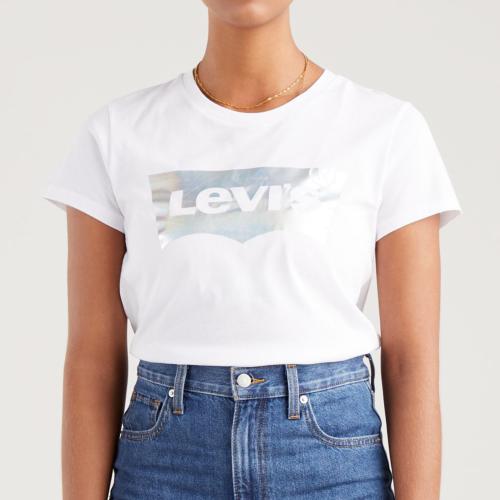 T-shirt Kaporal Jeans Blanc Argenté Taille XL (42) Femme - Excellent état Occasion