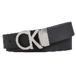 Ceinture réversible Calvin Klein Jeans en cuir noir avec boucle Ck