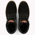 Chaussures Tommy Hilfiger homme en cuir daim noir