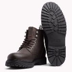 Chaussures Boots en cuir marron Tommy Hilfiger homme