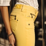 Jeans jaune Freeman T Porter Alexa Cropped