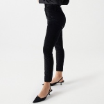 Jeans / Pantalon Salsa femme Secret en velours noir