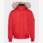 Blouson Tommy Hilfiger Jeans pour homme bomber technique rouge