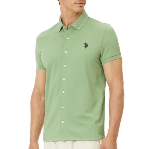 Chemise maille piquée Us Polo Assn Cosm vert