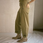 Pantalon large femme Freeman T Porter Naya Yolo kaki