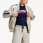 T Shirt Tommy Jeans bleu marine grand logo