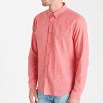 Chemise en lin rose Le Temps des Cerises Rodes pour homme