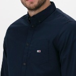 Chemise bleu marine Tommy Hilfiger pour homme