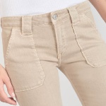 Jeans flare beige Le Temps des Cerises Sormiou