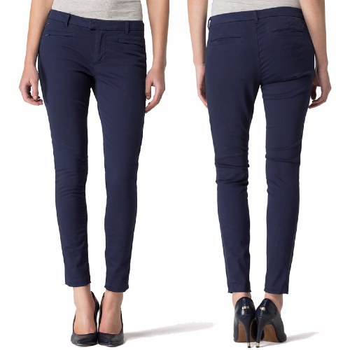 Chino Tommy Hilfiger femme modèle Sienna Bleu Peacoat