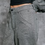 Pantalon large femme Freeman T Porter Naya Dalton gris