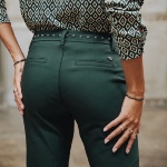 Pantalon city Freeman T Porter femme Claudia vert