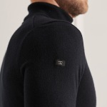 Pull col roulé Superdry homme en laine d'agneau noire