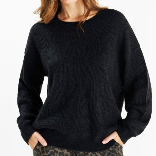Pull femme Le Temps des Cerises Zelena noir