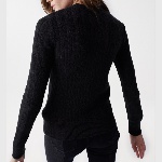 Pull noir Salsa pour femme