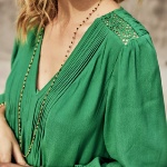 Robe Freeman T Porter femme Juna Plain Color verte