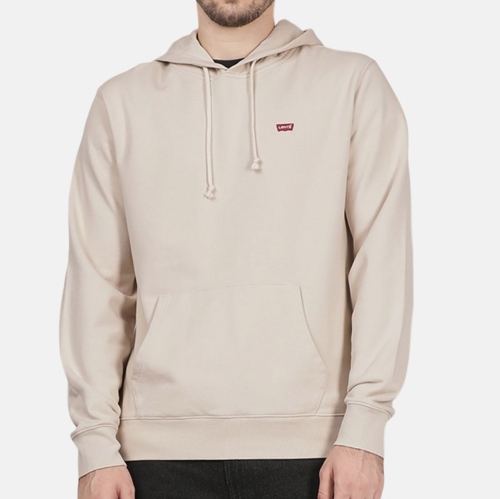 Sweat Levis homme beige logo rouge