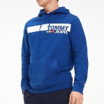 Sweat capuche Tommy Hilfiger Jeans homme bleu limoges