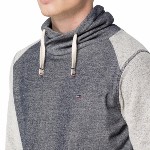 Sweat Tommy Hilfiger homme modèle Hans en coton gris bicolore