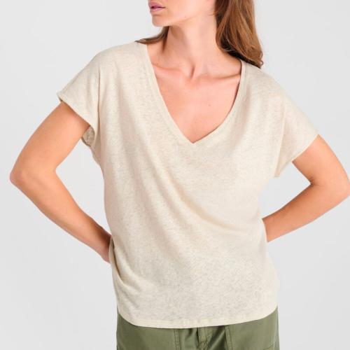 Top lin beige Le Temps des Cerises Melinda