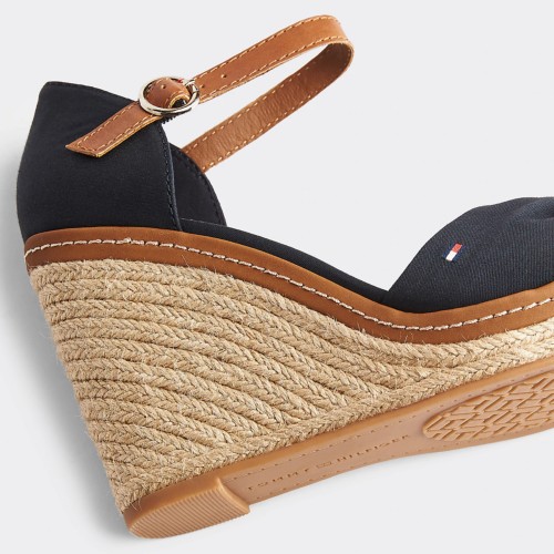 chaussures compensées tommy hilfiger bleu