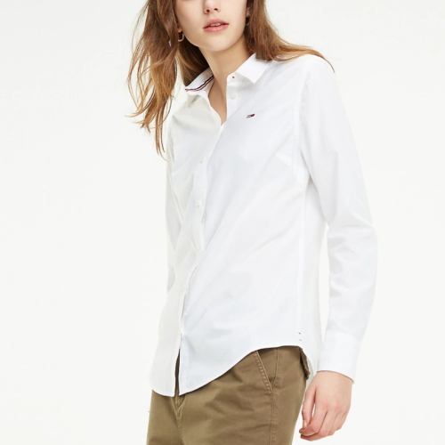 Chemise blanche Tommy Hilfiger femme coupe slim fit
