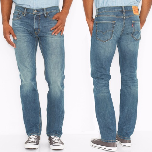 Jean homme Levis 504 straight délavage Mitchell