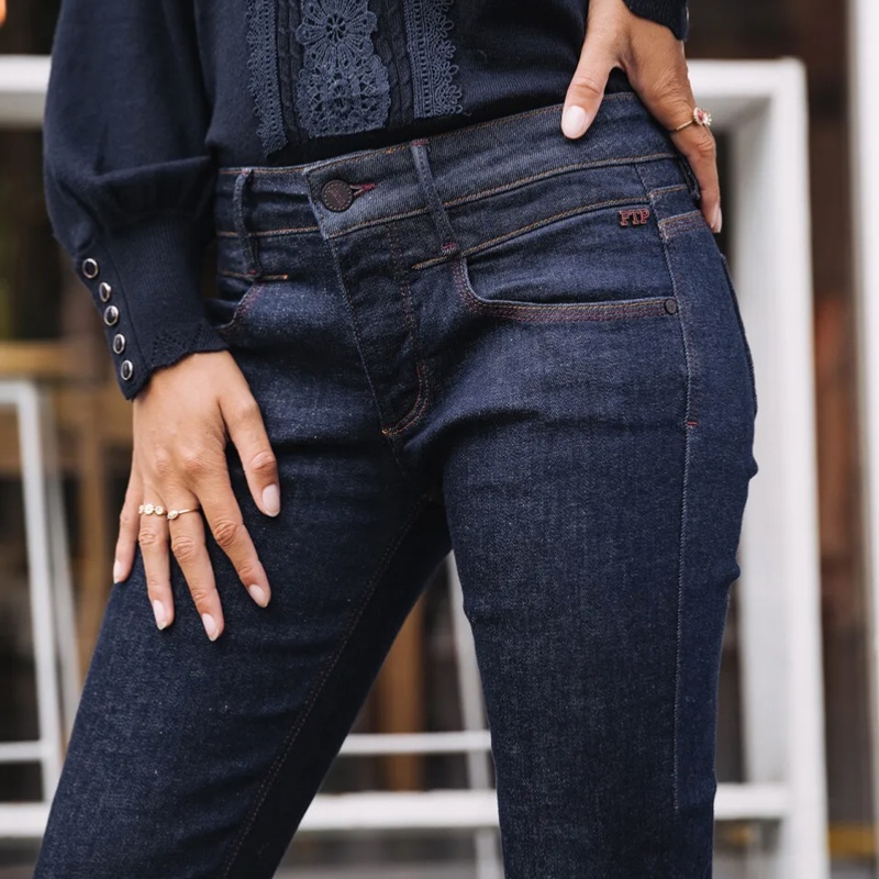 Jeans Bootcut Femme – Coupe Droite, Jambe Large – Taille Basse Décontractée – Denim Confortable – Parfait été, Style Ample