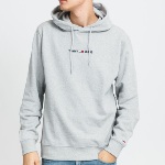 Sweat capuche Tommy Hilfiger Jeans homme gris