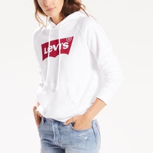 Sweat Levi's ® femme Graphic Sport Hoodie blanc logo Levi's rouge