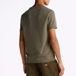Tee Shirt Tommy Hilfiger Jeans homme kaki chiné