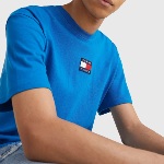 T Shirt Tommy Jeans homme Badge Tee bleu regatta