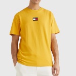 T Shirt Tommy Jeans homme Badge Tee jaune