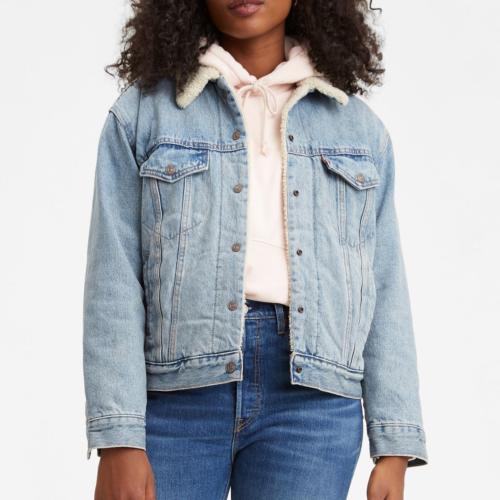 Blouson en jean fourré Levis femme Sherpa Trucker strangerways