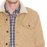 Blouson en toile beige doublée Levi's ® pour homme modèle Sherpa Trucker