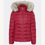 Doudoune femme Tommy Hilfiger rouge bordeaux