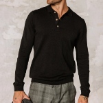 Pull col polo Freeman T Porter Mathew noir
