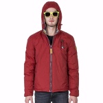 Blouson 80Db Original Hendrix rouge bordeaux avec écouteurs mp3 pour homme