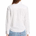 Chemise Levis femme en coton blanc à motifs