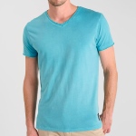 T Shirt Le Temps des Cerises homme Gribs aqua