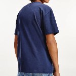 T Shirt Tommy Jeans homme Badge Tee bleu marine