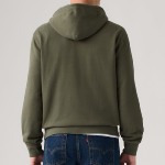 Veste sweat zippé capuche Levis Kaki