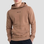 Sweat capuche Replay Jeans beige marron safari