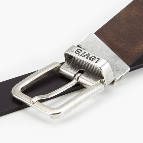 Ceinture Levi’s r�versible en cuir noir et marron