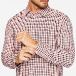 Chemise Tommy Hilfiger homme en coton à carreaux