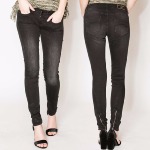 jean skinny femme Freeman T Porter Achley noir maval en promotion