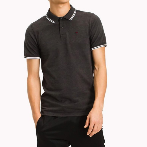 Polo noir Tommy Hilfiger Jeans pour homme